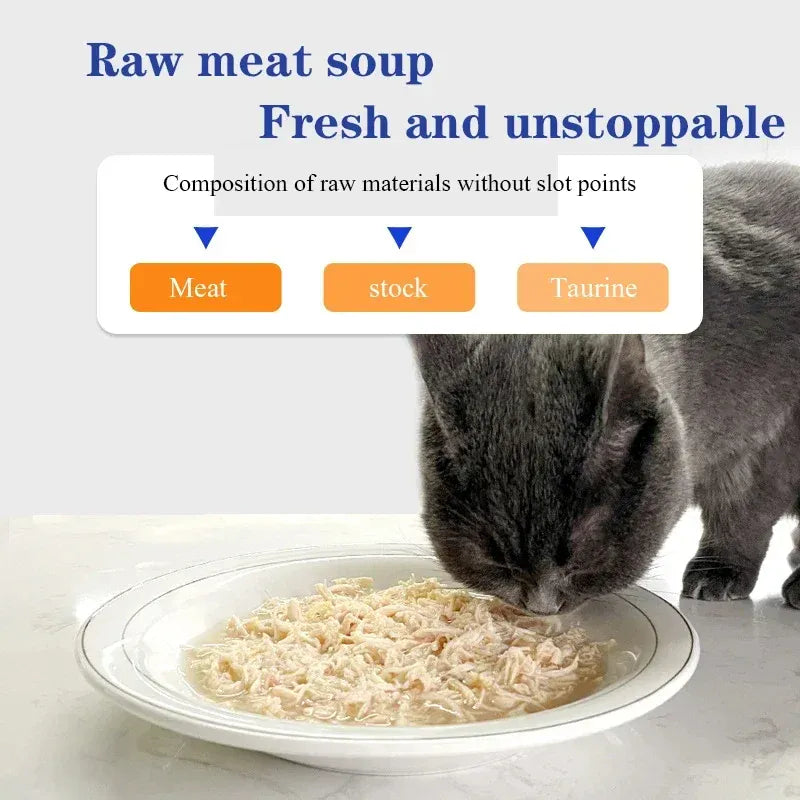 Canned Cat Food – Chicken & Duck Wet Food for Kittens and Adult Cats, Hydrating Pet Snacks, 85g