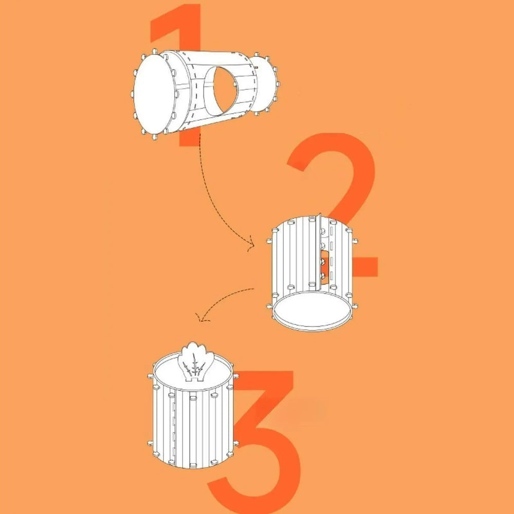 Carrot-Shaped Felt Cat Bed - Semi-Enclosed Hideaway for Small Pets