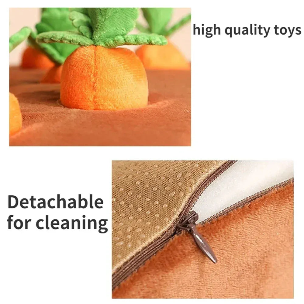 Carrot Snuffle Mat for Dogs & Cats – Interactive Puzzle Feeder Toy with Hiding Carrots