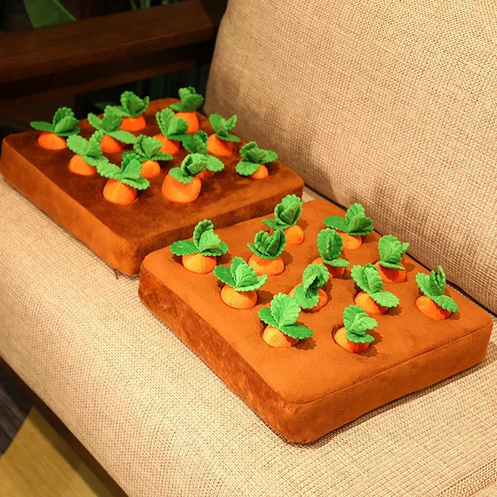 Carrot Snuffle Mat for Dogs & Cats – Interactive Puzzle Feeder Toy with Hiding Carrots