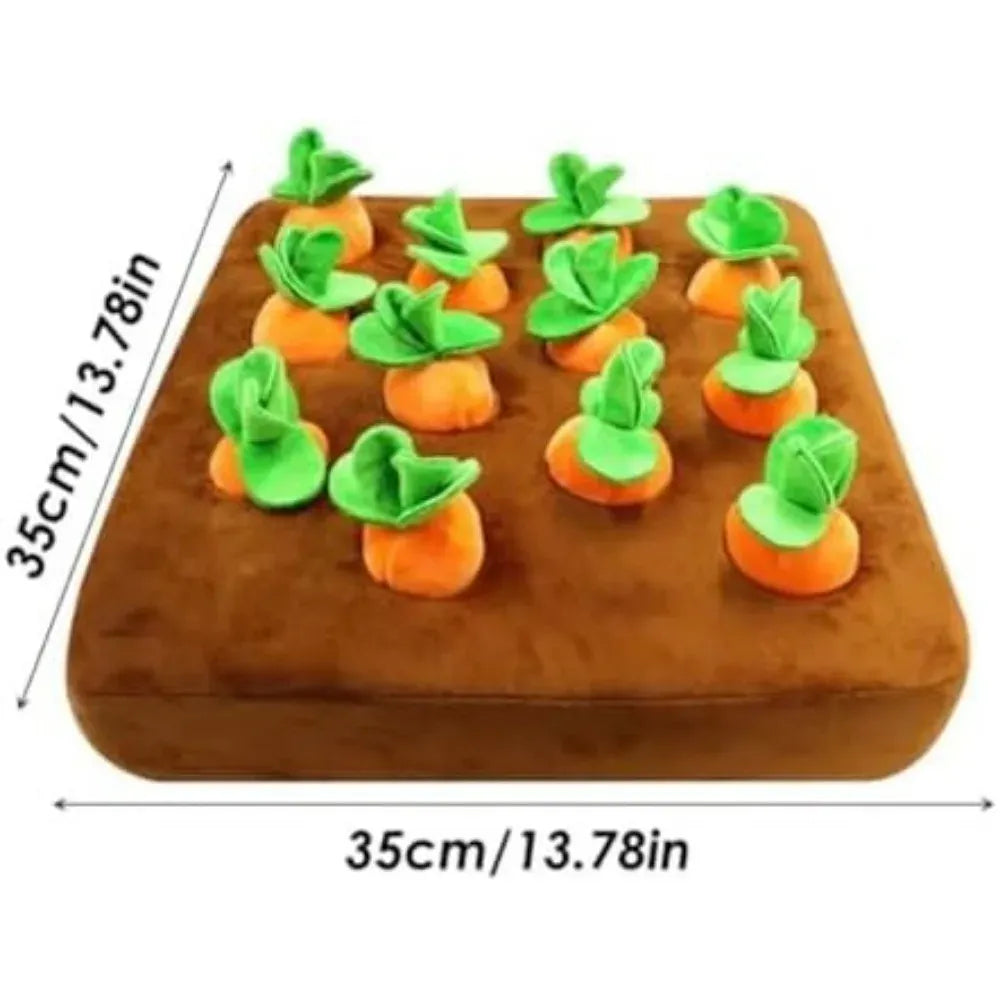 Carrot Snuffle Mat for Dogs & Cats – Interactive Puzzle Feeder Toy with Hiding Carrots