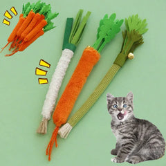 Cat Chew Toy Set with Bell - Interactive Teeth Cleaning & Training Toys
