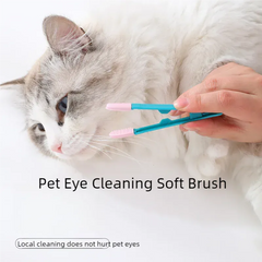 cat eye brush, cat grooming brush, whisker cleaning, pet grooming essentials, silicone cat brush, small dog grooming, Namshira pet care