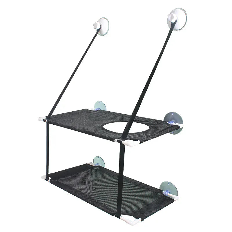 Cat Hammock Window Bed - Double Layer Suction Cup Pet Hanging Bed 25kg Capacity