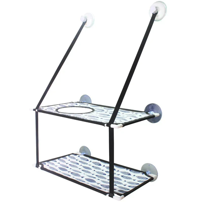 Cat Hammock Window Bed - Double Layer Suction Cup Pet Hanging Bed 25kg Capacity