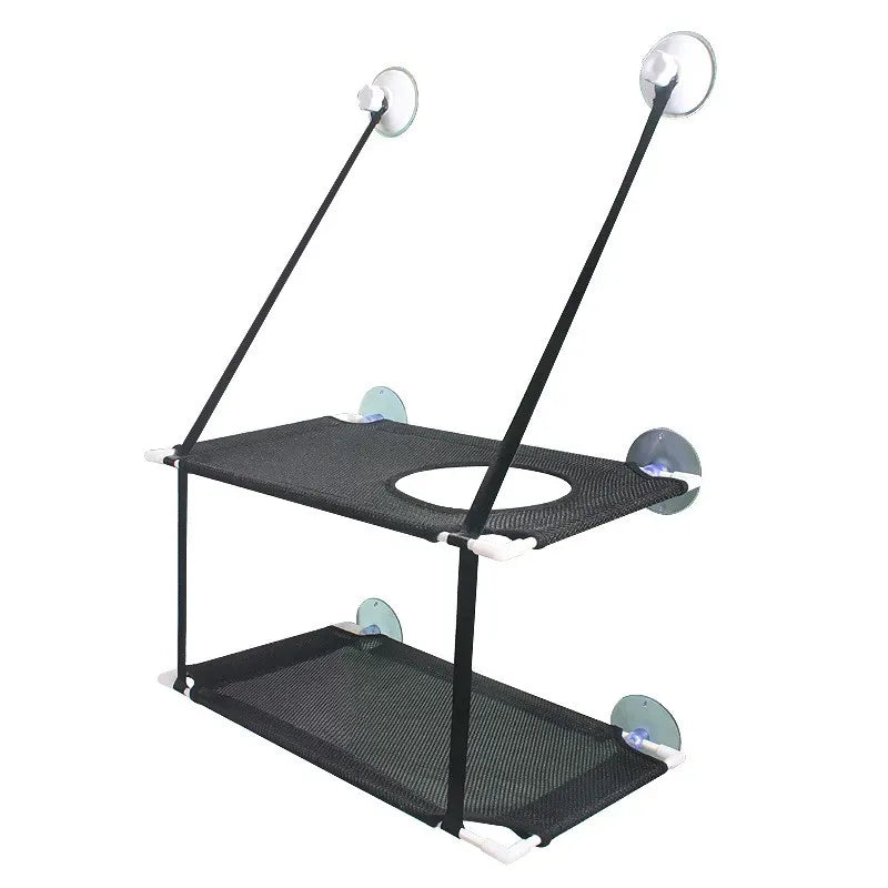 Cat Hammock Window Bed - Double Layer Suction Cup Pet Hanging Bed 25kg Capacity