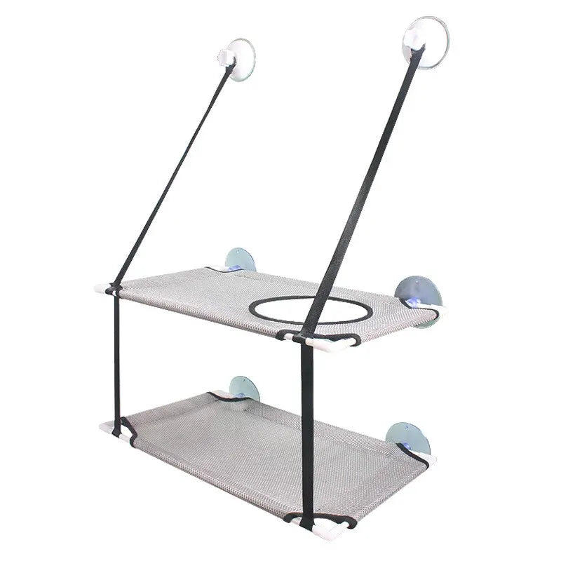 Cat Hammock Window Bed - Double Layer Suction Cup Pet Hanging Bed 25kg Capacity