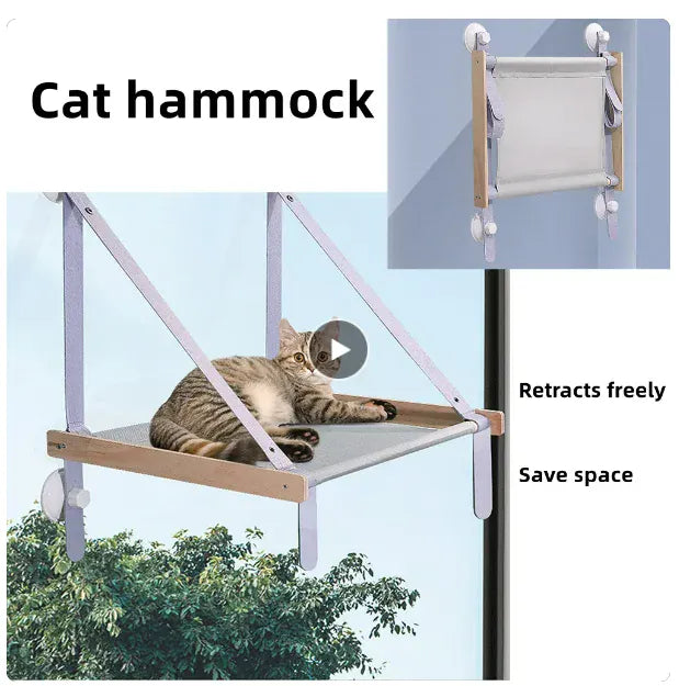 Cat Hammock Window Bed - Double Layer Suction Cup Pet Hanging Bed 25kg Capacity