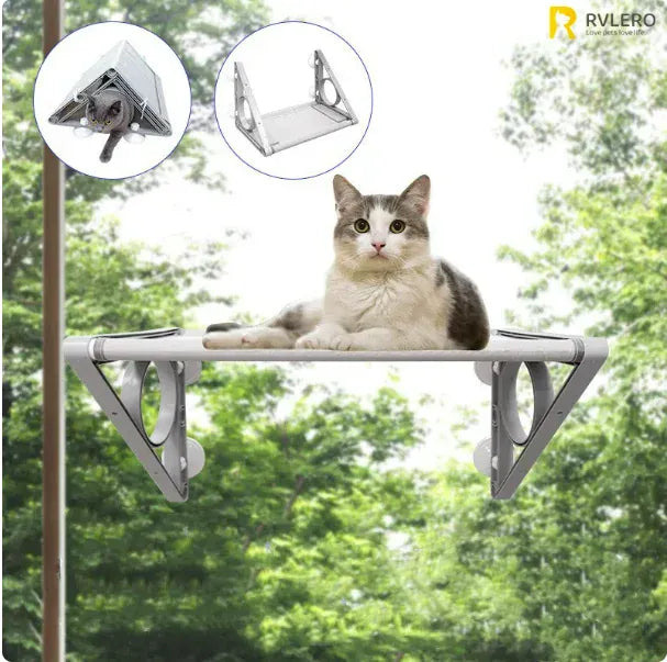 Cat Hammock Window Bed - Double Layer Suction Cup Pet Hanging Bed 25kg Capacity