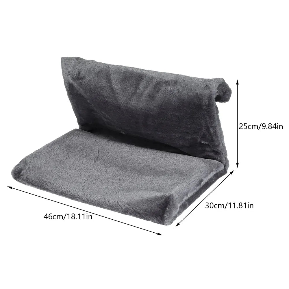 Cat Hanging Radiator Bed – Warm Fleece Basket Hammock with Metal Frame