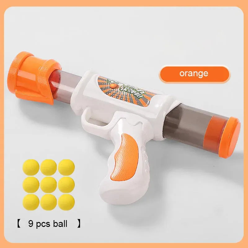 Cat Toy Launcher Gun - Interactive Shooter with Soft Pompom Balls Kittens Toys
