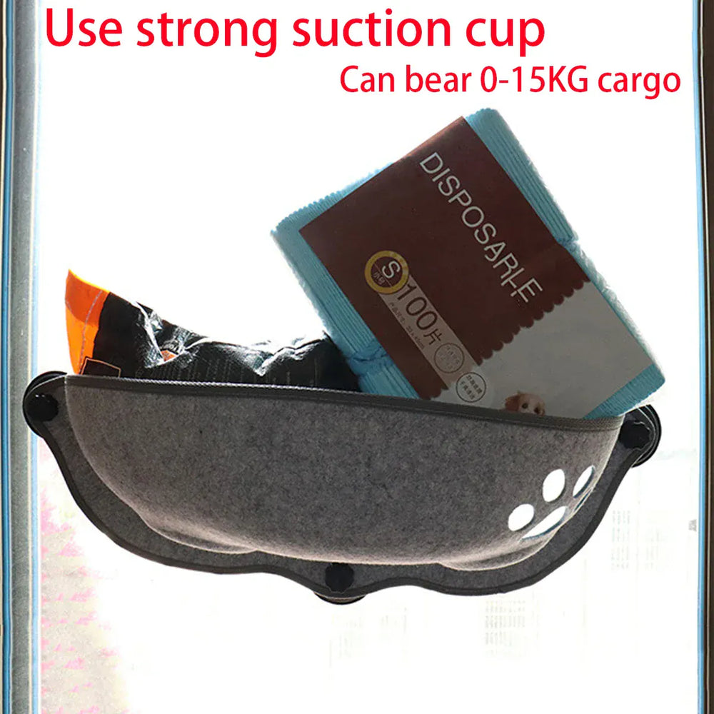 Cat Window Hammock Bed – Suction Cup Lounger for Cats & Small Pets up to 20kg