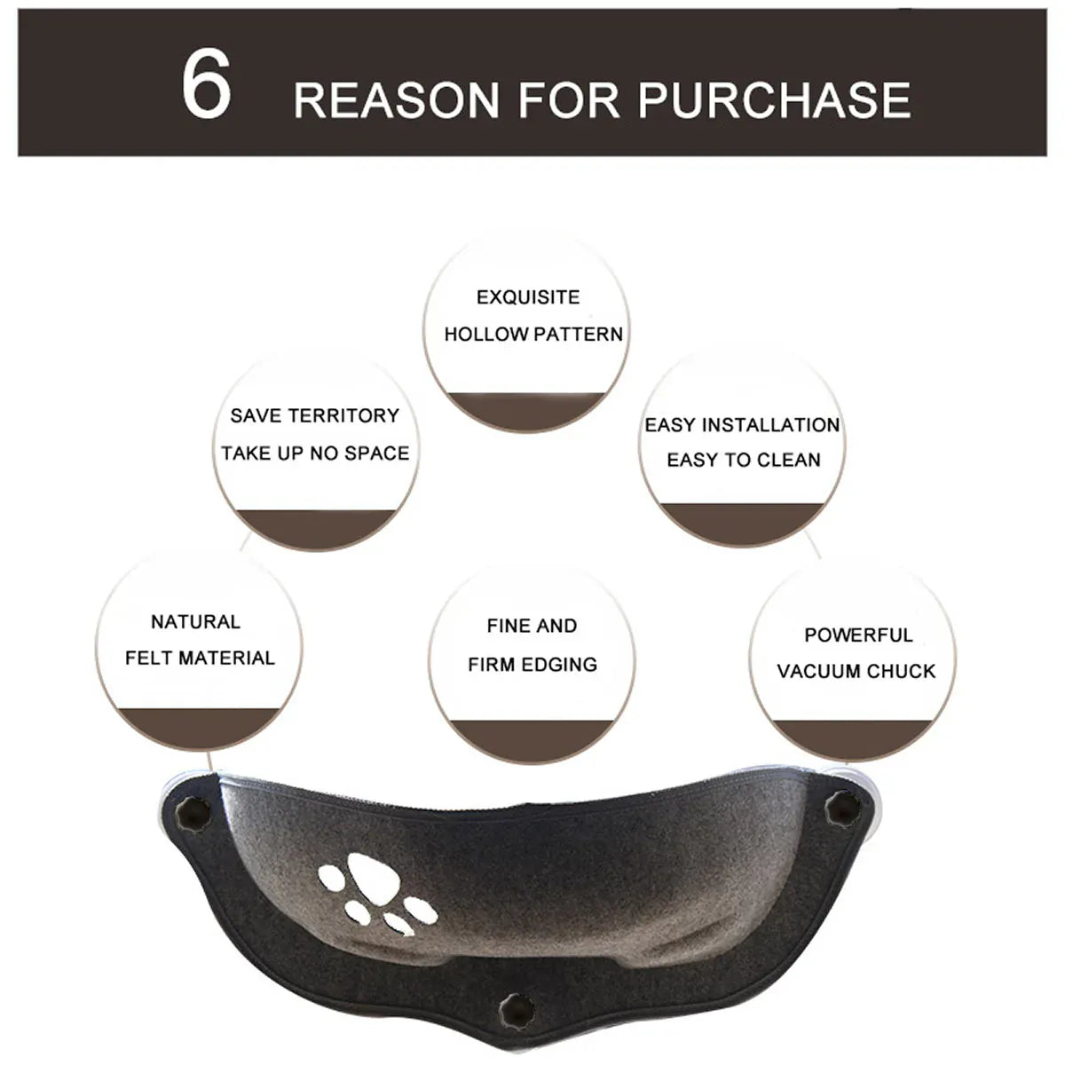 Cat Window Hammock Bed – Suction Cup Lounger for Cats & Small Pets up to 20kg