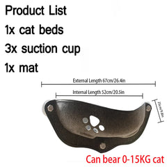 Cat Window Hammock Bed – Suction Cup Lounger for Cats & Small Pets up to 20kg