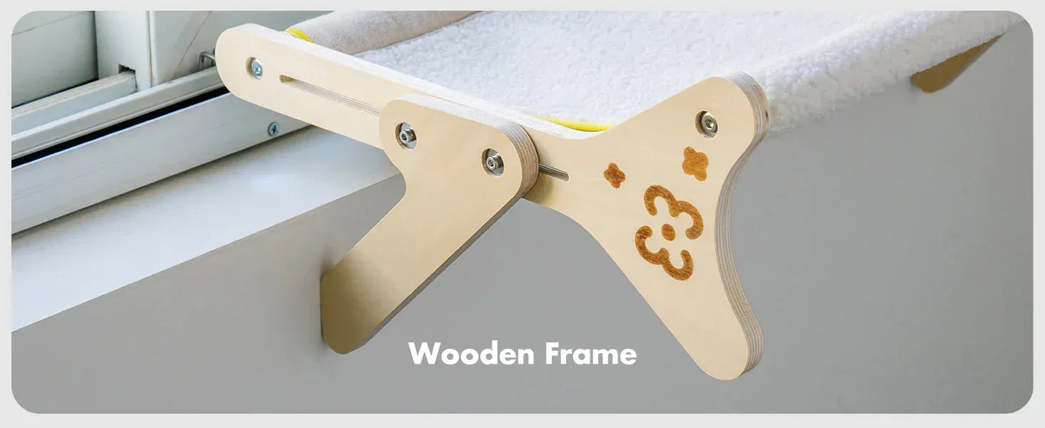 Cat Window Perch 2-in-1 - Adjustable Hammock Bed for Indoor Cats 40lb Capacity
