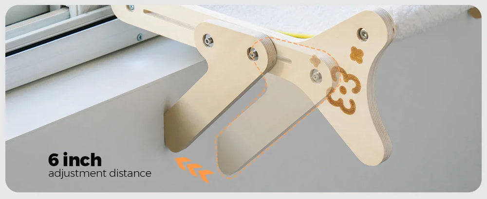 Cat Window Perch 2-in-1 - Adjustable Hammock Bed for Indoor Cats 40lb Capacity