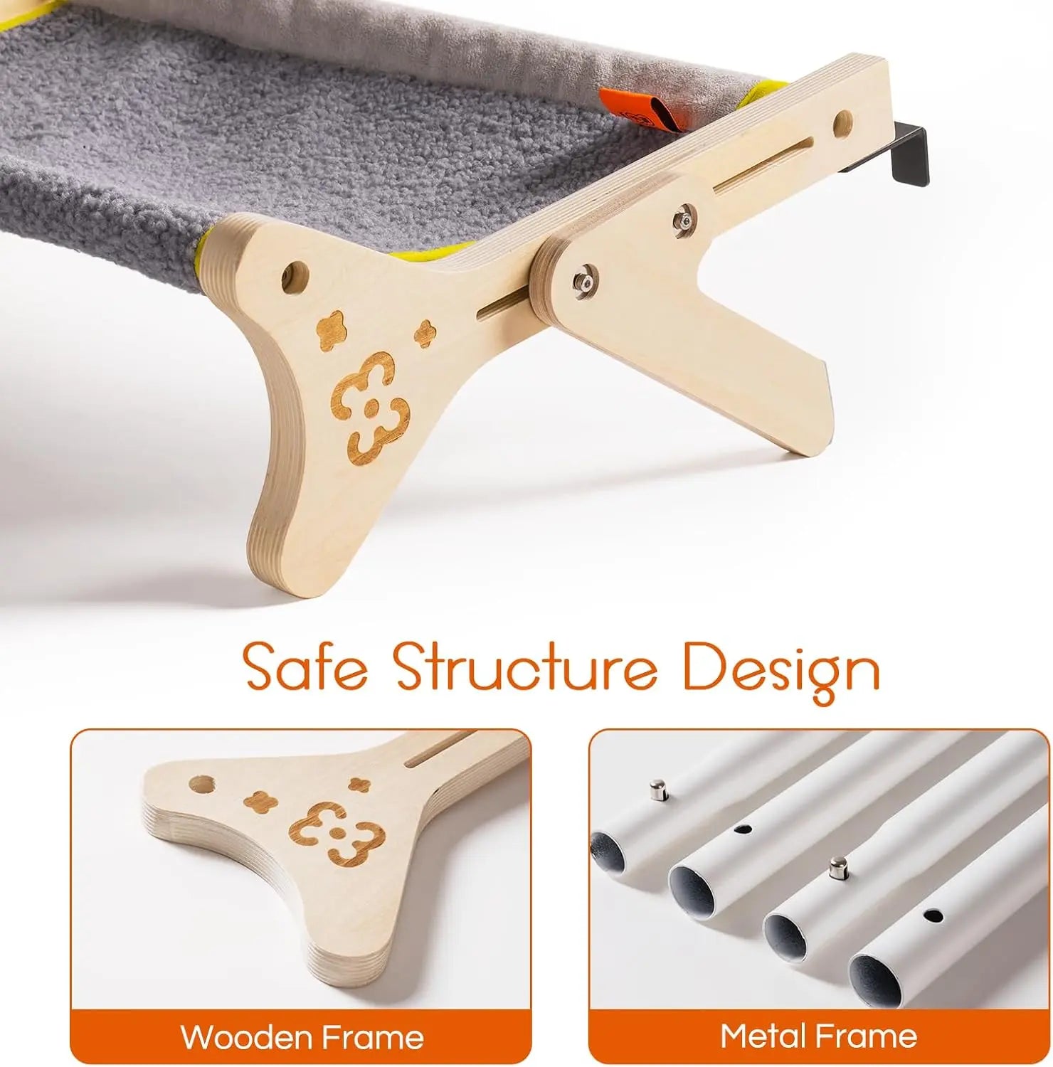 Cat Window Perch 2-in-1 - Adjustable Hammock Bed for Indoor Cats 40lb Capacity