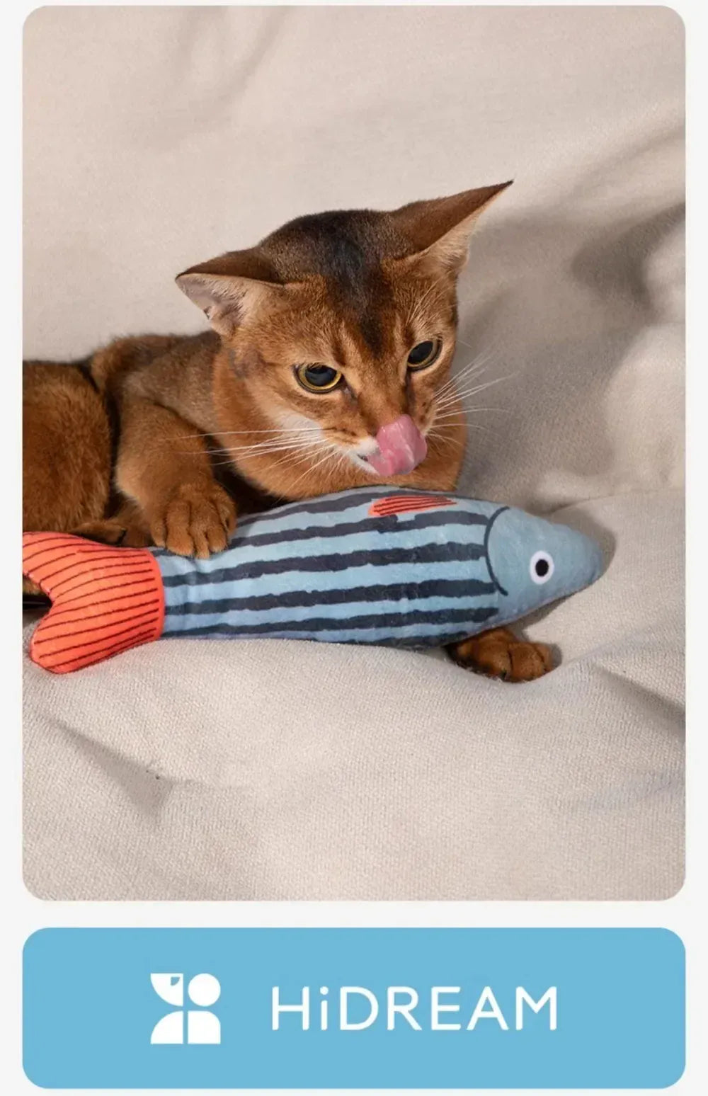 Catnip Fish Toy for Cats – Plush Simulation Fish with Interactive Chew & Pillow Design