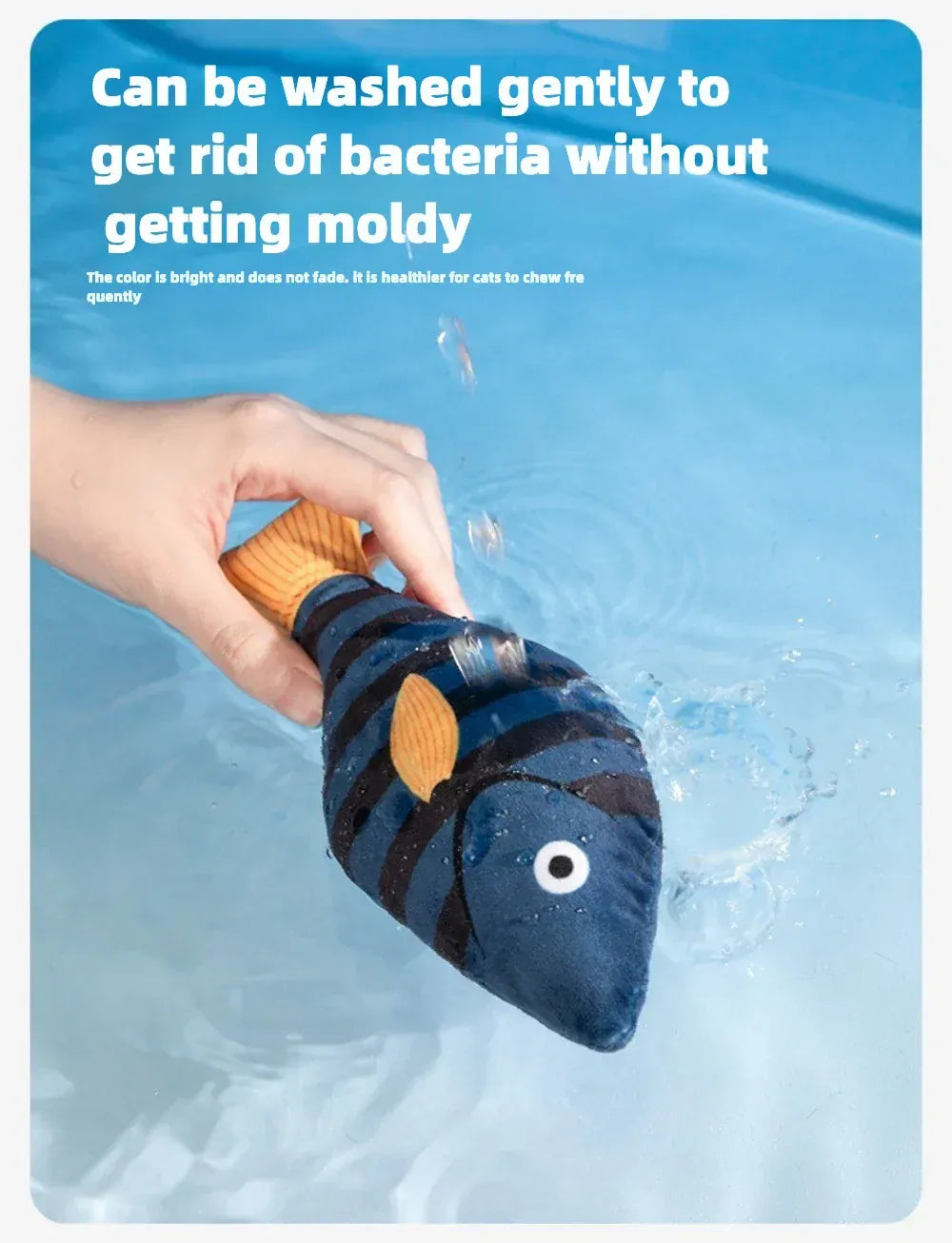 Catnip Fish Toy for Cats – Plush Simulation Fish with Interactive Chew & Pillow Design