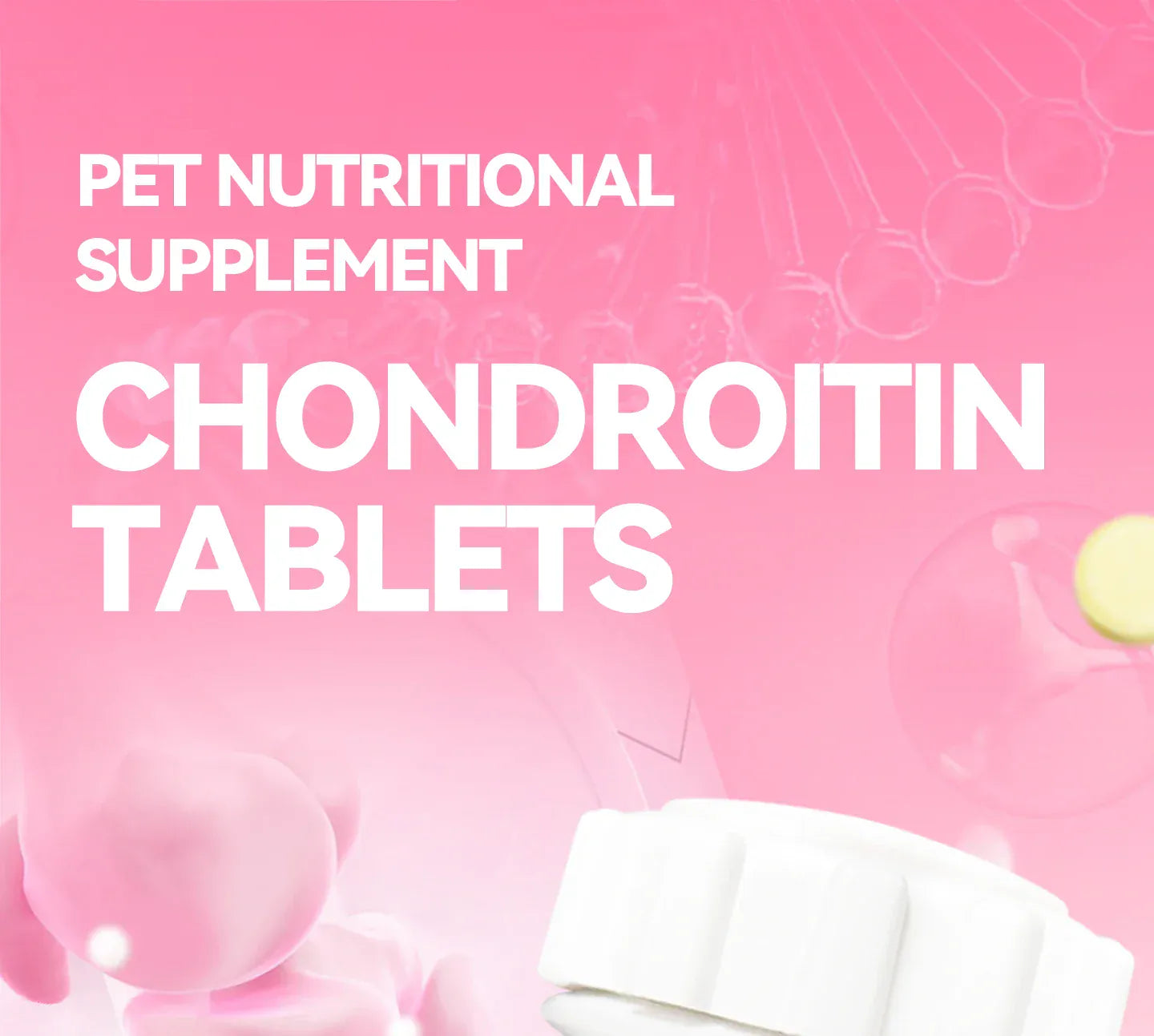 Chanbuni Cat & Dog Calcium Tablets | Joint Support Pet Treats | Nutritious Cat Food Supplement for Strong Bones & Healthy Joints