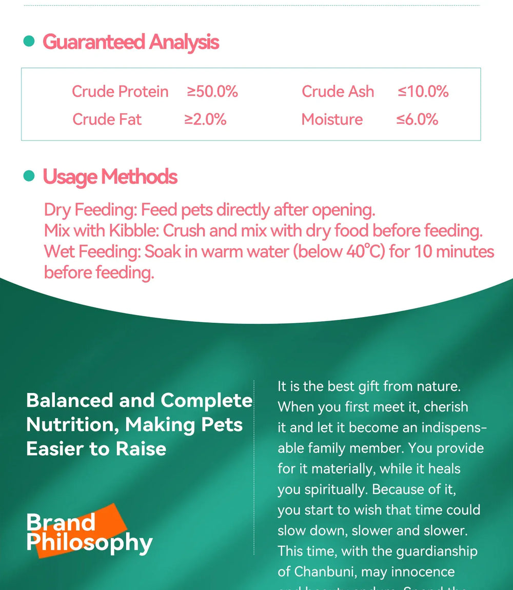 Chanbuni Chicken Cranberry Cat Snacks - Freeze-Dried Meat & Fruit Treats