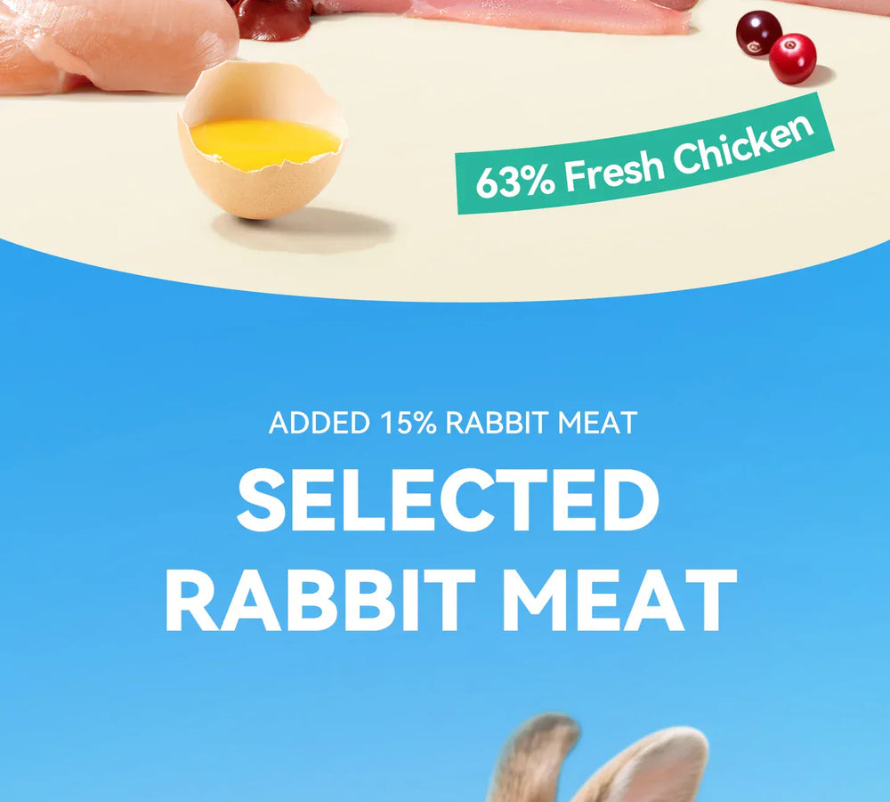 Chanbuni Premium Baked Cat Food | Chicken & Rabbit Recipe | Complete Nutrition for All Cat Breeds