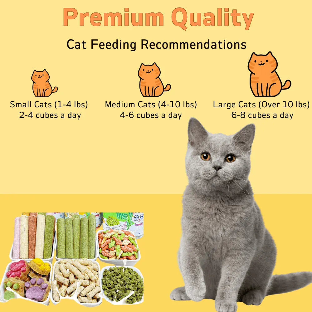 Chicken Cat Grass Milk Stick | Hairball Control & Teeth Cleaning Cat Treats | Natural Protein Snack for Healthy Cats