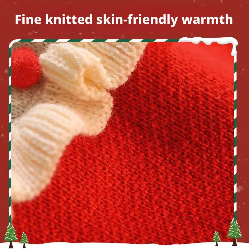 Christmas Pet Sweater – Cute Santa Claus Costume for Cats & Small Dogs | Warm Winter Holiday Outfit