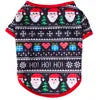 Christmas Pet T-Shirt  - Santa & Snowflake Holiday Outfit for Dogs & Cats