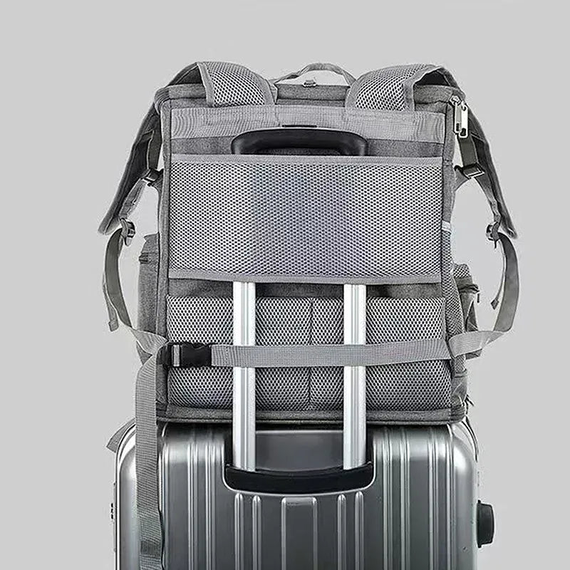 Collapsible Pet Carrier Backpack – Lightweight Foldable Travel Bag with Mesh Windows