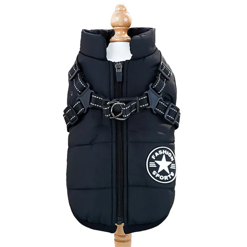 Cotton Pet Chest & Back Vest - Thick Warm Winter Coat for Dogs & Cats