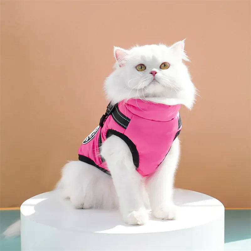 Cotton Pet Chest & Back Vest - Thick Warm Winter Coat for Dogs & Cats