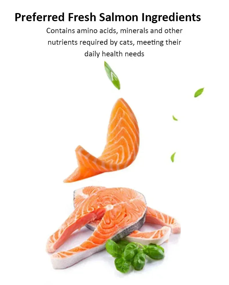 Crispy Cat Biscuits | Salmon, Chicken & Tuna Snacks | Nutritious Catnip & Fish Treats | Healthy & Easy-to-Eat Cat Snacks