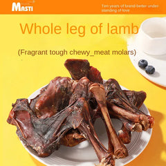 Crispy Dried Lamb Leg Bones - Dental Health Dog Chews for Adult Dogs & Puppies