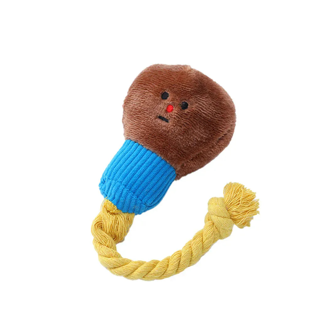 Cute Light Bulb Plush Dog Toy | Squeaky Chew Toy for Dogs & Cats | Durable Soft Plush Pet Toy for Puppies