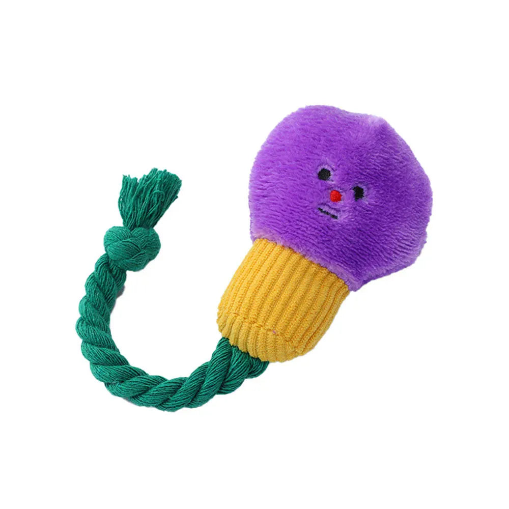 Cute Light Bulb Plush Dog Toy | Squeaky Chew Toy for Dogs & Cats | Durable Soft Plush Pet Toy for Puppies
