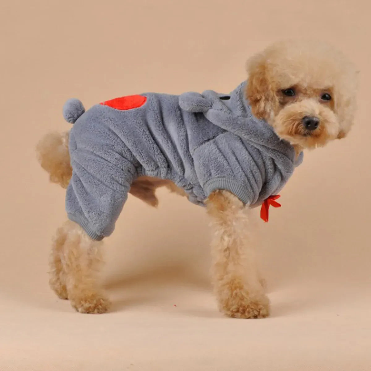 Cute Winter Dog Hoodie - Coral Fleece Warm Puppy Sweater for Small Pets