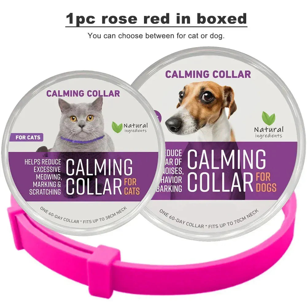 Dog Calming Collar - 60-Day Pheromone Anxiety Relief for Stress & Barking