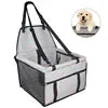Dog Car Booster Seat - Foldable Travel Safety Seat for Small & Medium Dogs