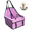 Dog Car Booster Seat - Foldable Travel Safety Seat for Small & Medium Dogs