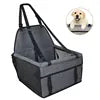 Dog Car Booster Seat - Foldable Travel Safety Seat for Small & Medium Dogs