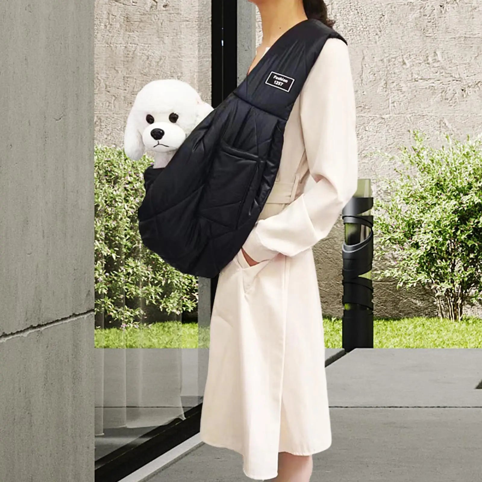 Dog Cat Carrier Bag - Padded Strap Soft Breathable Shoulder Tote Bag for Small Dogs & Cats, Hands-Free Pet Carrier for Outdoor Travel