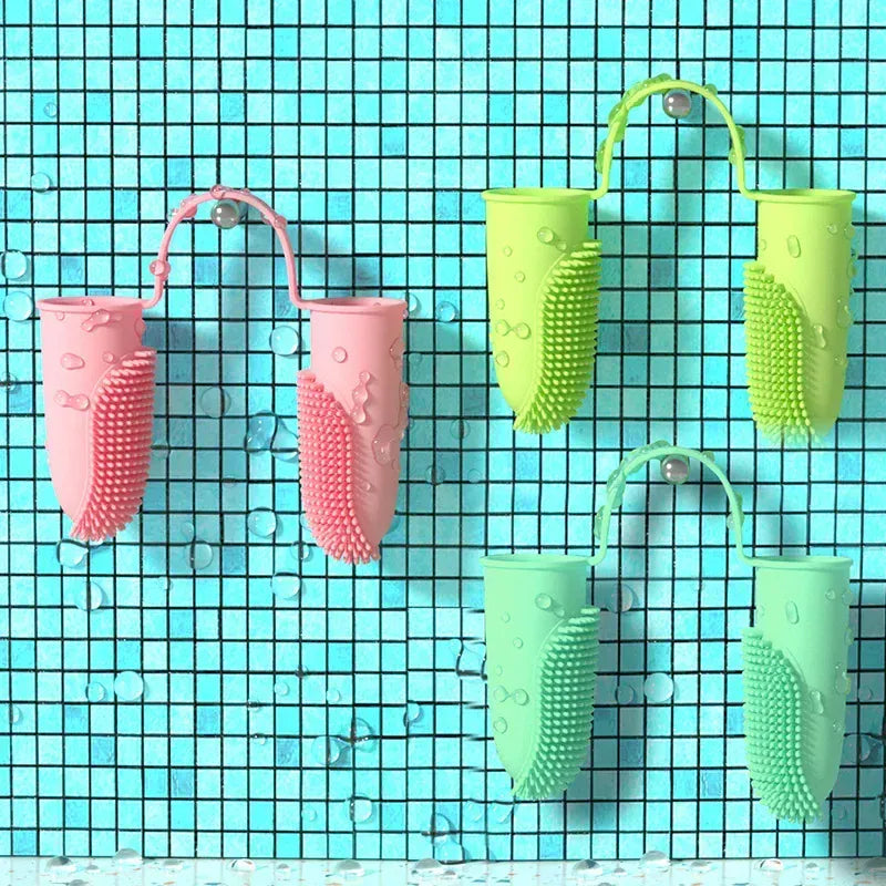 Dog Double Finger Toothbrush | Super Soft Pet Dental Brush for Dogs & Cats – Bad Breath & Teeth Cleaning Tool