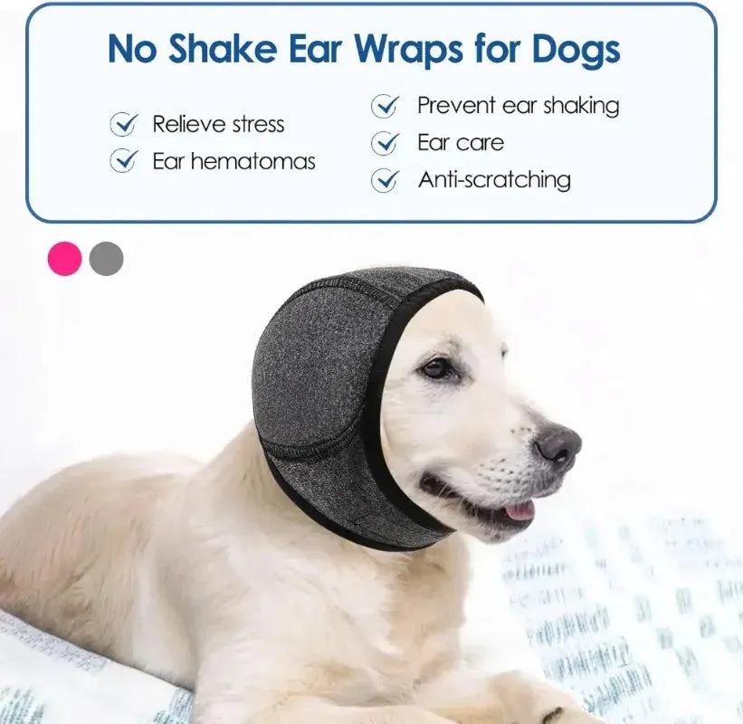 Dog Ear Muffs Hood - Waterproof Noise Cancelling for Swimming & Grooming