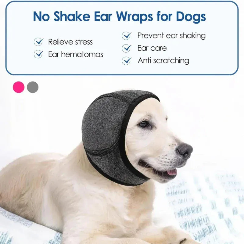 Dog Ear Muffs Hood - Waterproof Noise Cancelling for Swimming & Grooming