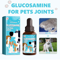 Dog Joint Glucosamine Drops | Hip & Joint Relief Supplement for Dogs | Arthritis & Mobility Support | Bone Strength & Pain Relief Liquid (50ml)