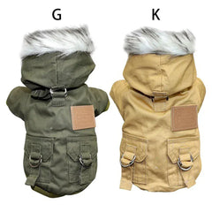 Dog Outdoor HikiDog Outdoor Autumn Winter Warm Hoodie Coat – Fashionable Pet Jacket for Small & Medium DogsAutumn Winter Warm Clothes With Hoodie Fashionable Design Coats Comfortable Polyester Cotton Jacket for Petng