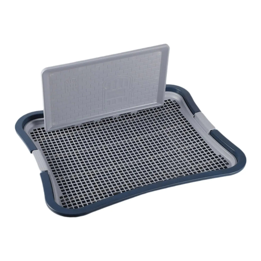 Dog Potty Tray with Post - Indoor Training Toilet for Dogs & Cats
