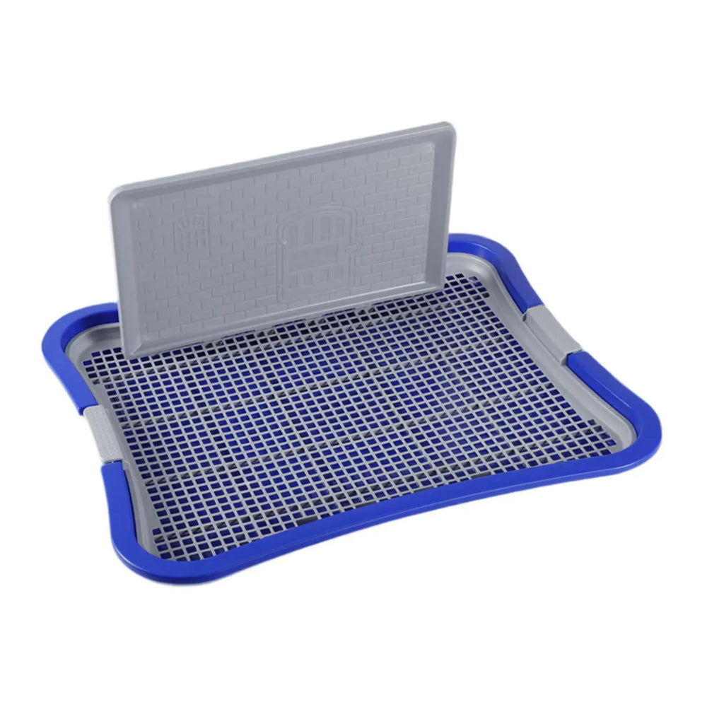 Dog Potty Tray with Post - Indoor Training Toilet for Dogs & Cats