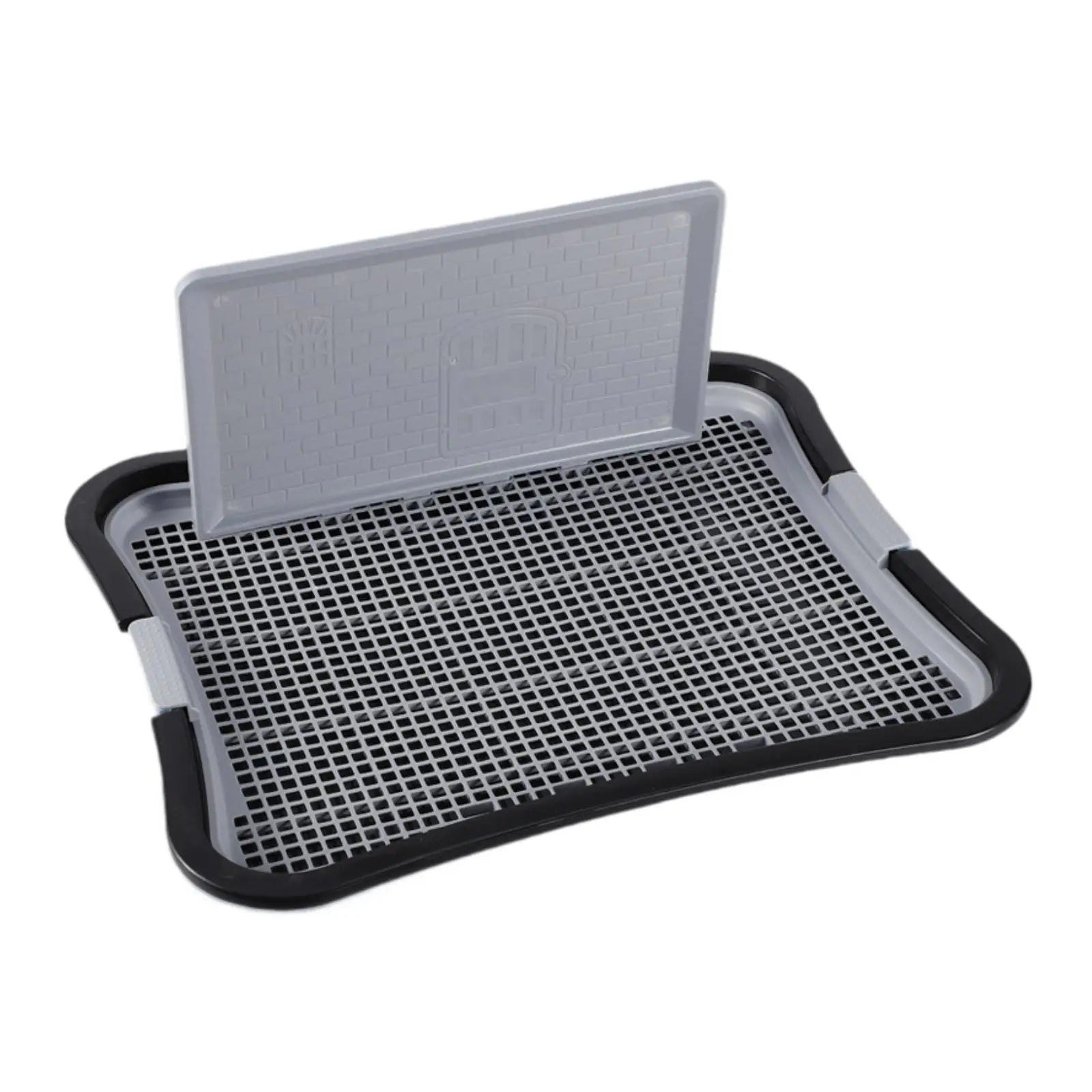 Dog Potty Tray with Post - Indoor Training Toilet for Dogs & Cats